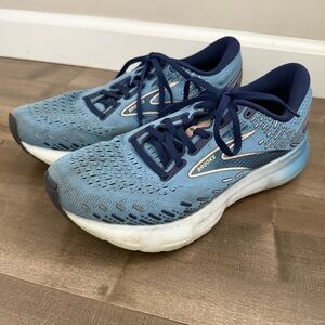 Brooks Glycerin 20 Shoes Running Women 9.5 Blue Tie-Dye Comfort Sneaker